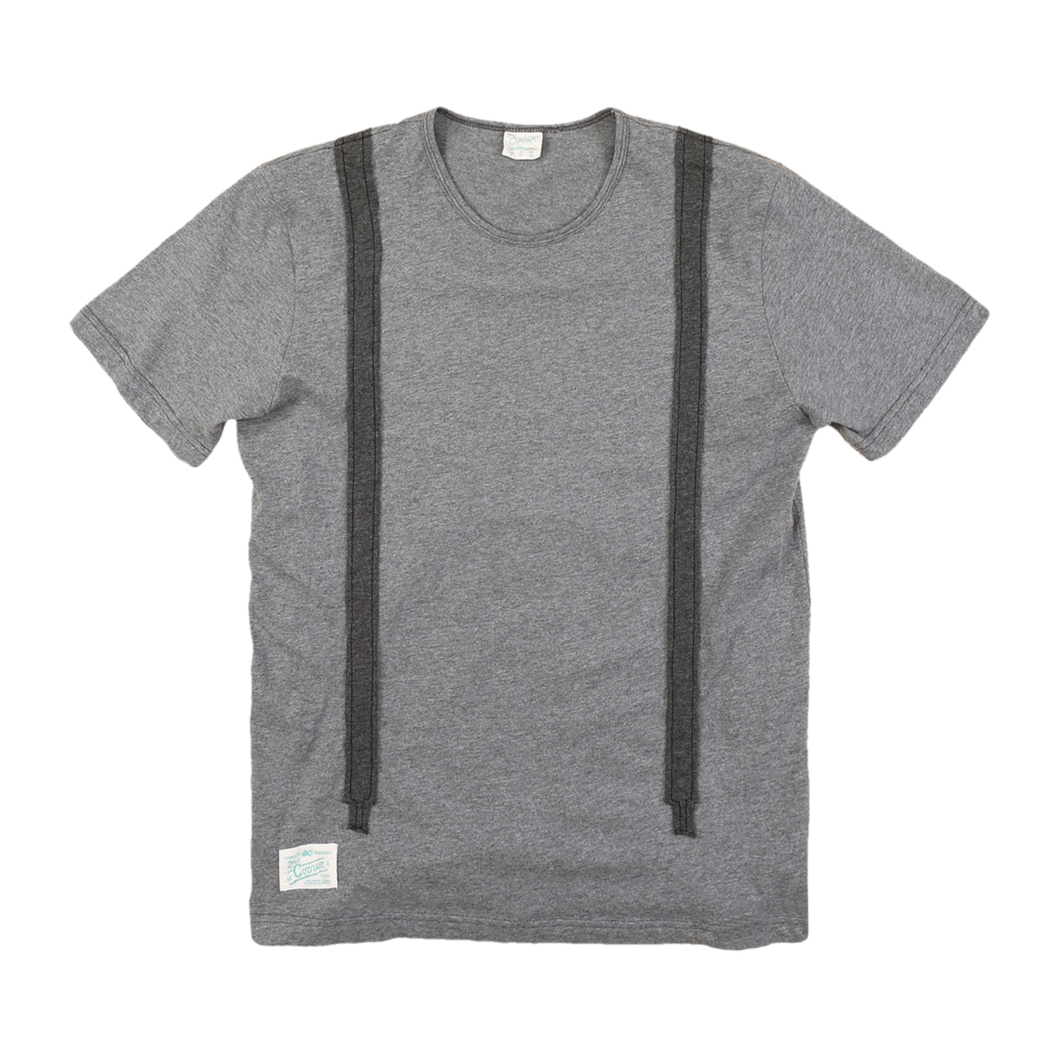 세컨드코너 2C 남성 반팔 티셔츠 / 라운드넥 반팔티 / 할로윈 티셔츠 Fudge - M.Grey