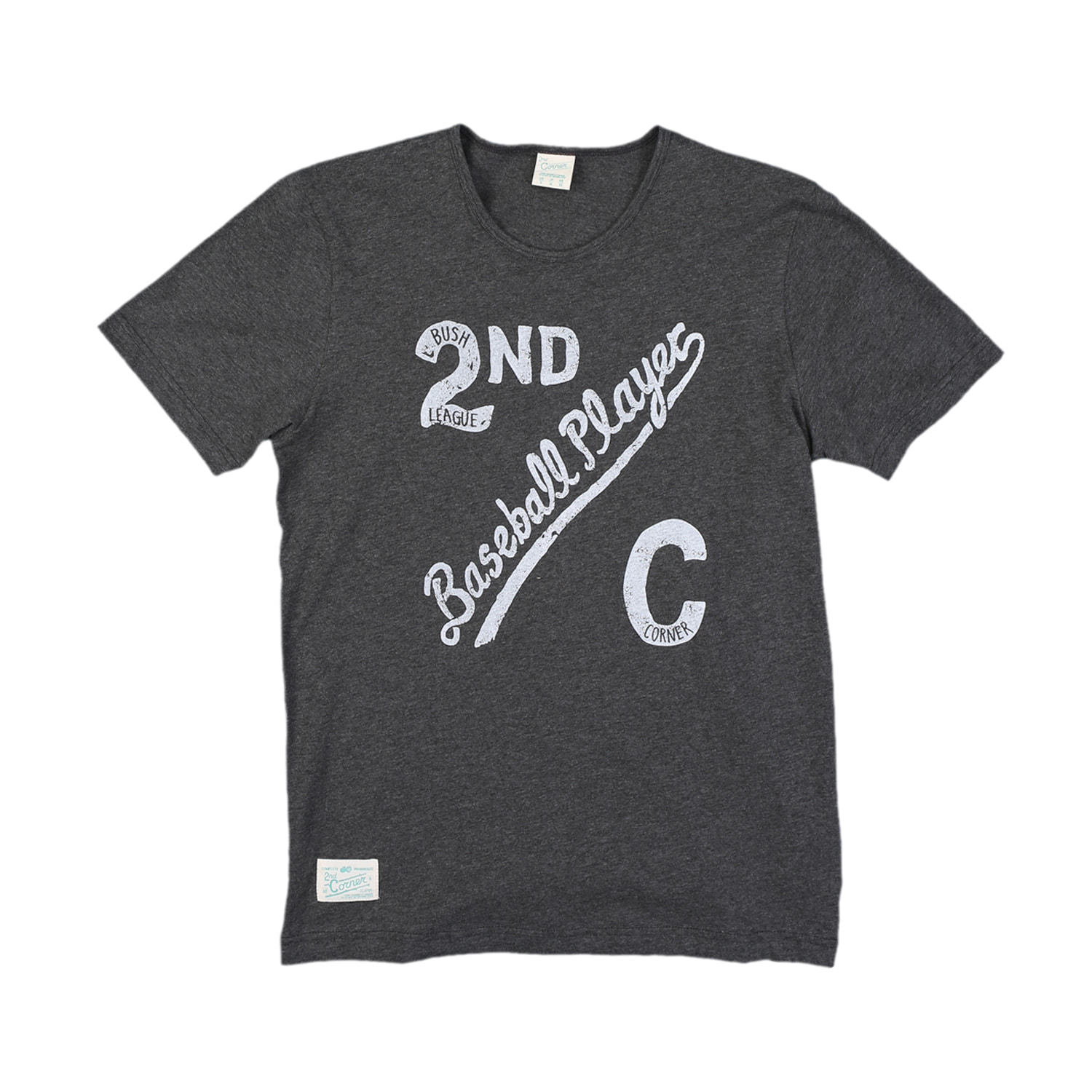 세컨드코너 2C 남성 반팔 티셔츠 / 그래픽 티셔츠 / 라운드넥 반팔티 Loacker - D.Grey